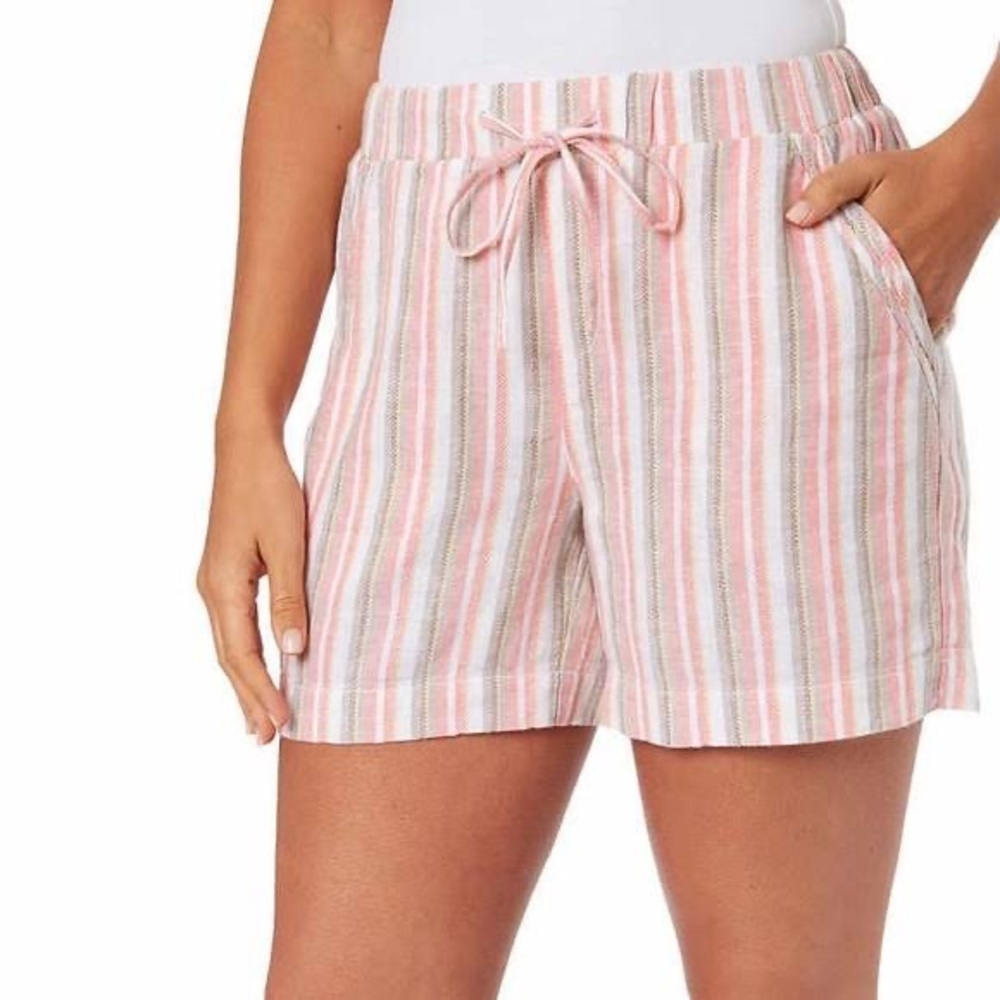 BRIGGS New York - Womens Linen Shorts. Size:S
